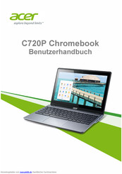 Acer C720P Chromebook Benutzerhandbuch