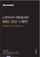 Lenovo ideapad MIIX 300-10IBY Bedienungsanleitung
