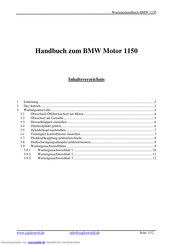 BMW 1150 Wartungshandbuch