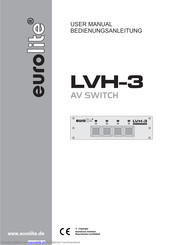 EuroLite LVH-3 Bedienungsanleitung