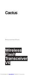 Cactus V6 Benutzerhandbuch