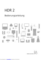 Bang & Olufsen HDR 2 Bedienungsanleitung