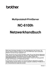 Brother NC-6100h Netzwerkhandbuch