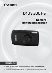Canon IXUS 300 HS Benutzerhandbuch
