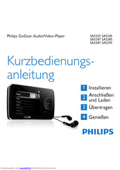 Philips GoGear SA5245 Kurzanleitung