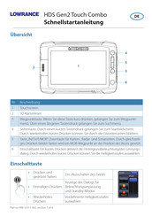 Lowrance HDS Gen2 Touch Schnellstartanleitung