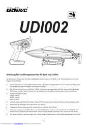 UDI R/C UDI002 Anleitung