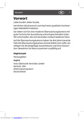 Supra maginon Bedienungsanleitung