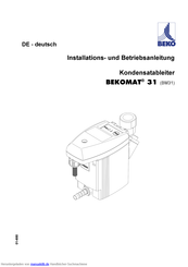 Beko BM31 Nstallations- Und Betriebsanleitung