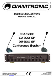 Omnitronic CPA-5200 Bedienungsanleitung