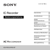 Sony ICD-PX312 Bedienungsanleitung