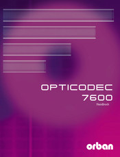 Orban OPTICODEC 7600 Handbuch