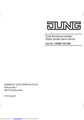 Jung FRWM 100 WW Bedienungsanleitung