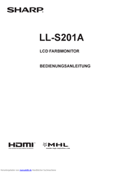 Sharp LL-S201A Bedienungsanleitung
