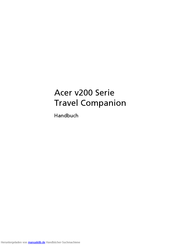 Acer v200 Serie Handbuch