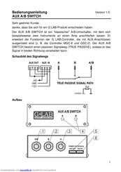 G LAB AUX A/B SWITCH Bedienungsanleitung