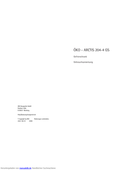 Aeg ÖKO ARCTIS 204-4 GS Gebrauchsanweisung
