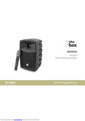 The box MBA80W Bedienungsanleitung