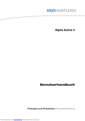 Arjohuntleigh Alpha Active 4 Benutzerhandbuch