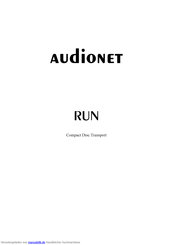 Audionet RUN Bedienungsanleitung