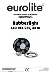 EuroLite Rubberlight RL1-230, 44 m Bedienungsanleitung
