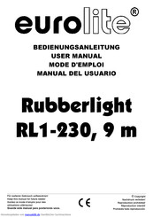 EuroLite Rubberlight RL1-230, 44 m Bedienungsanleitung