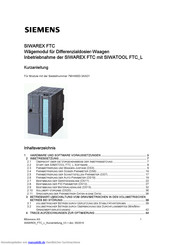 Siemens SIWAREX FTC Kurzanleitung