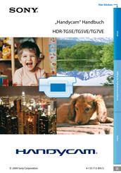 Sony handycam HDR-TG5VE Handbuch