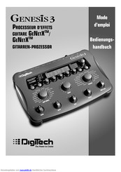 DigiTech Genesis 3 Bedienungsanleitung