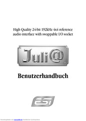 ESI Juli@ Benutzerhandbuch