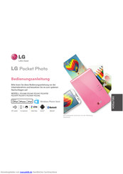 LG Pocket Photo Bedienungsanleitung