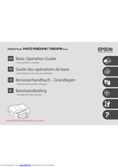 Epson Stylus Photo TX800FW Benutzerhandbuch