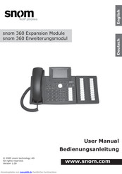 Snom 360 Bedienungsanleitung