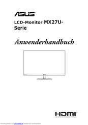 Asus MX27U Series Anwenderhandbuch