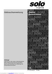 Solo 114 Gebrauchsanweisung