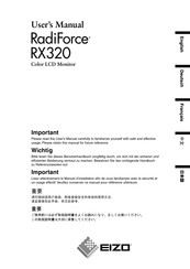 Eizo RadiForce RX320 Handbuch