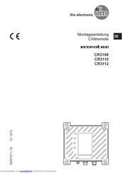 IFM Electronic CR3108 Montageanleitung