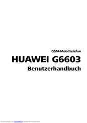 HUAWEI G6603 Benutzerhandbuch