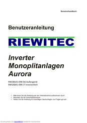 Riewitec RWSABAU-09K-I7 Benutzerhandbuch