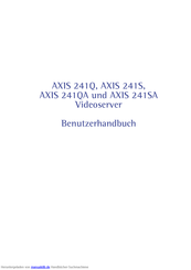 Axis 241SA Benutzerhandbuch