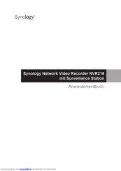 Synology NVR216 Anwenderhandbuch