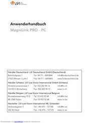 LVI MagniLink PRO - PC Anwenderhandbuch