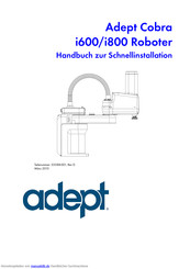 adept technology Cobra i800 Installationshandbuch