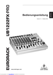 Behringer eurorackub1222fx-pro Bedienungsanleitung