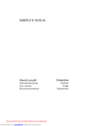 AEG Electrolux SANTO Z 9 18 02-4i Benutzerhandbuch