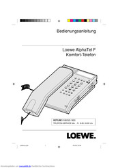 Loewe AlphaTel F Bedienungsanleitung