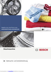 Bosch WOT24227 Gebrauchs- Und Aufstellanleitung