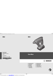 Bosch Uneo Maxx Originalbetriebsanleitung