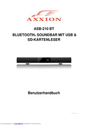 Axxion ASB-210 BT Benutzerhandbuch