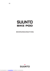 Suunto Bike Pod Bedienungsanleitung